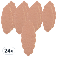 清爽膚色腋下吸汗墊 腋汗貼片 TYPE 02 深膚色, 24個