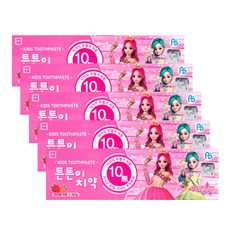 ATEX 孩童低氟牙膏 草莓味, 80g, 5入