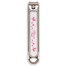 Bloom 蝴蝶銀邊指甲剪 HC-2001 M 刀刃鋒利耐用 時尚美觀 輕巧方便攜帶, 1支