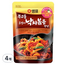 샘표 별미여행 무교동 오징어 낙지볶음 양념, 130g, 4개