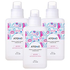 ATONO2 高級洗衣精 Cotton Powder香, 1L, 3瓶