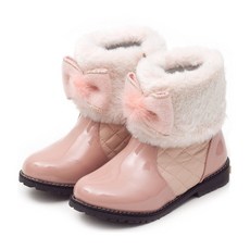 MAMI TREE 孩童內刷毛蝴蝶結造型靴