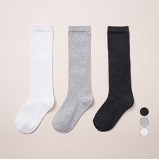 BASE ALPHA ESSENTIALS 兒童基本款素色及膝襪3件組