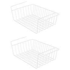 블럭마트 철제 와이드 씽크대 선반, 1단, 화이트, 2개