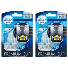 페브리즈 프리미엄 차량용 방향제 7ml 본품, 2개, 아쿠아 왈츠