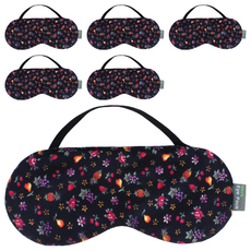 GREEN LIFE 草本眼部熱敷袋 藍色水果碎花, 1入, 6個