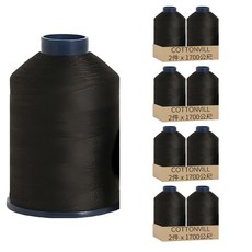 COTTONVILL 高級縫紉機線 2入套裝 45'S/2 1700公尺 100%聚酯纖維, C099, 8件