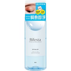 Bifesta 碧菲絲特 溫和即淨眼唇卸妝液 防水眼唇適用 含維他命B和E 清爽保濕, 145ml, 1件
