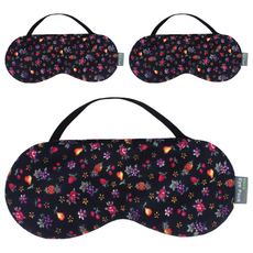 Green Life 草本眼部熱敷袋 藍色水果碎花, 1入, 3個