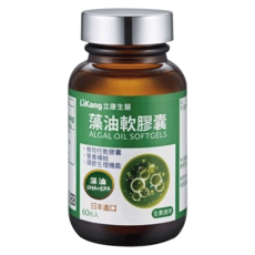 LiKang 立康生醫 藻油軟膠囊, 515mg, 60顆, 1罐
