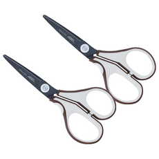 ABEL 力大牌 3D魔利剪 氟素防沾黏剪刀 60054 5吋, 白色, 2支