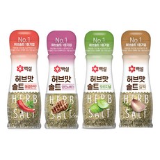 백설 허브맛솔트 오리지널 50g + 갈릭 50g + 매콤한맛 50g + 와인앤버터 40g, 1세트