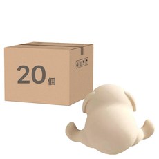 愛北鼻 桌角防撞套, 20個, 小狗 杏色