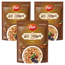Post 杏仁胡桃脆麥片, 360g, 3包