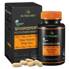 Nutricore 複合維生素礦物質, 180錠, 1個