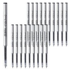 ZEBRA 斑馬牌 F-0.7 原子筆替芯 BR-1B-F-BK, 黑色, 2盒, 20支