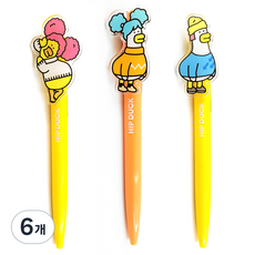 힙덕 아크릴 피규어 샤프 랜덤발송 MG-2012, 0.5mm, 6개