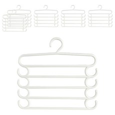 마켓감성 다기능 바지걸이, 화이트, 6개