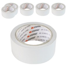 EMPIRE 工業用雙面膠帶 48mm x 20m, 白色半透明, 6入