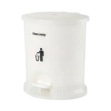 HOUSE 好室喵 美力樂踏式垃圾桶，附內桶 2.5L，腳踏式開蓋, 顏色隨機, 180 x 196 x 218mm