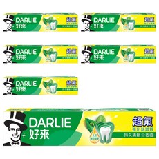 DARLIE 好來 超氟強化琺瑯質牙膏, 持久清新 固齒 含薄荷精華, 50g, 6條