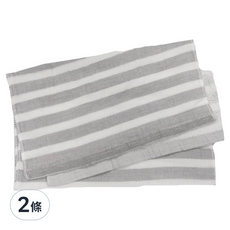 SHING LONG TEXTILE 台灣興隆毛巾 竹炭紗布毛巾, 灰色, 2條