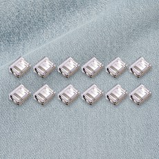 앙플러스 초간단 수선 바지 기장 고정 클립 1.5 x 2 cm, 투명, 12개