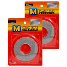 M系列壓克力泡棉雙面膠強力 12mm*4m, 單色, 2個