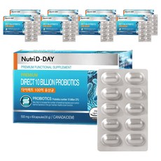 뉴트리디데이 다이렉트 100억 유산균 30g, 60정, 9개
