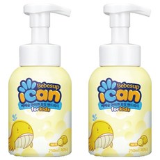 ICAN Bebesup 泡沫洗手液 檸檬香, 250ml, 2個