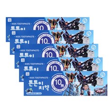 아텍스 헬로카봇 저불소 키즈치약 블루베리향, 80g, 5개