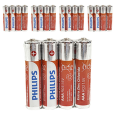 PHILIPS 飛利浦 碳鋅電池 4號, 4顆, 5組