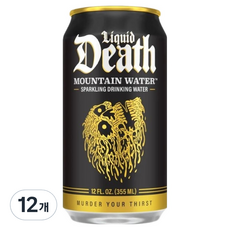 LiquidDeath 山泉水氣泡水, 355ml, 12個