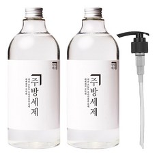 Homekeeping 蔬果碗盤洗潔精*2瓶+按壓頭*1個, 2L, 1組