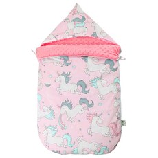 我家寶貝 嬰幼兒純棉防驚跳豆豆絨睡袋 加厚精梳全棉 80*46cm