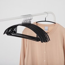 comet Home無痕防滑衣架, 黑色, 10個