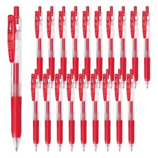 ZEBRA 斑馬牌 SARASA CLIP 中性筆 JJB15 0.7mm, 紅色, 20個