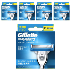 Gillette 吉列 Machsyn3 鋒速 刮鬍刀頭, 8入, 5盒