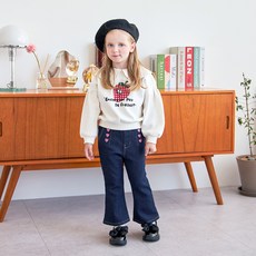 MARI N MORI 女童Lala刷毛牛仔褲