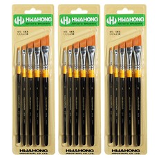 HWAHONG 華虹 972 多用途設計畫筆5件組, 1號, 2號, 3號, 4號, 5號, 3套
