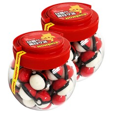 Pokemon 寶可夢 寶貝球造型果凍 50入, 900g, 2罐