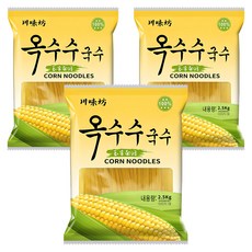 천미방 옥수수 국수, 2.5kg, 3개