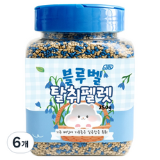 기화 탈취펠렛 블루벨 탈취베딩, 250g, 6개