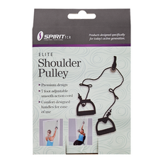 SPIRIT 肩膀復健器 進階款 黑色 adjustable smooth-action cord, 1盒, 214cm