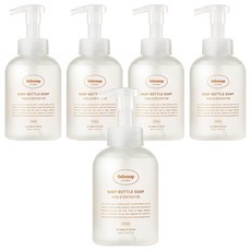 Bebesup 嬰幼兒家用泡沫奶瓶清潔劑 無香, 5個, 500ml