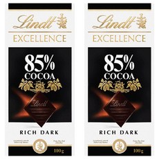 린트 엑설런스 85% 코코아 다크 초콜릿, 100g, 2개