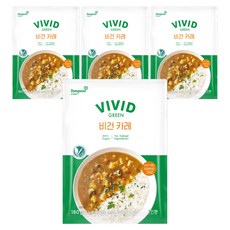 동원홈푸드 비비드그린 비건 카레, 180g, 4개