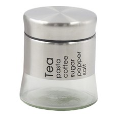 優得 英倫玻璃罐 400ml 不銹鋼上蓋, 1個