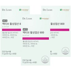 Dr.Lean WCS活性葉酸800, 60顆, 3個