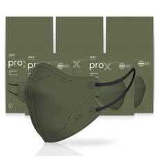 아에르 프로 X 마스크, 50개, 카키